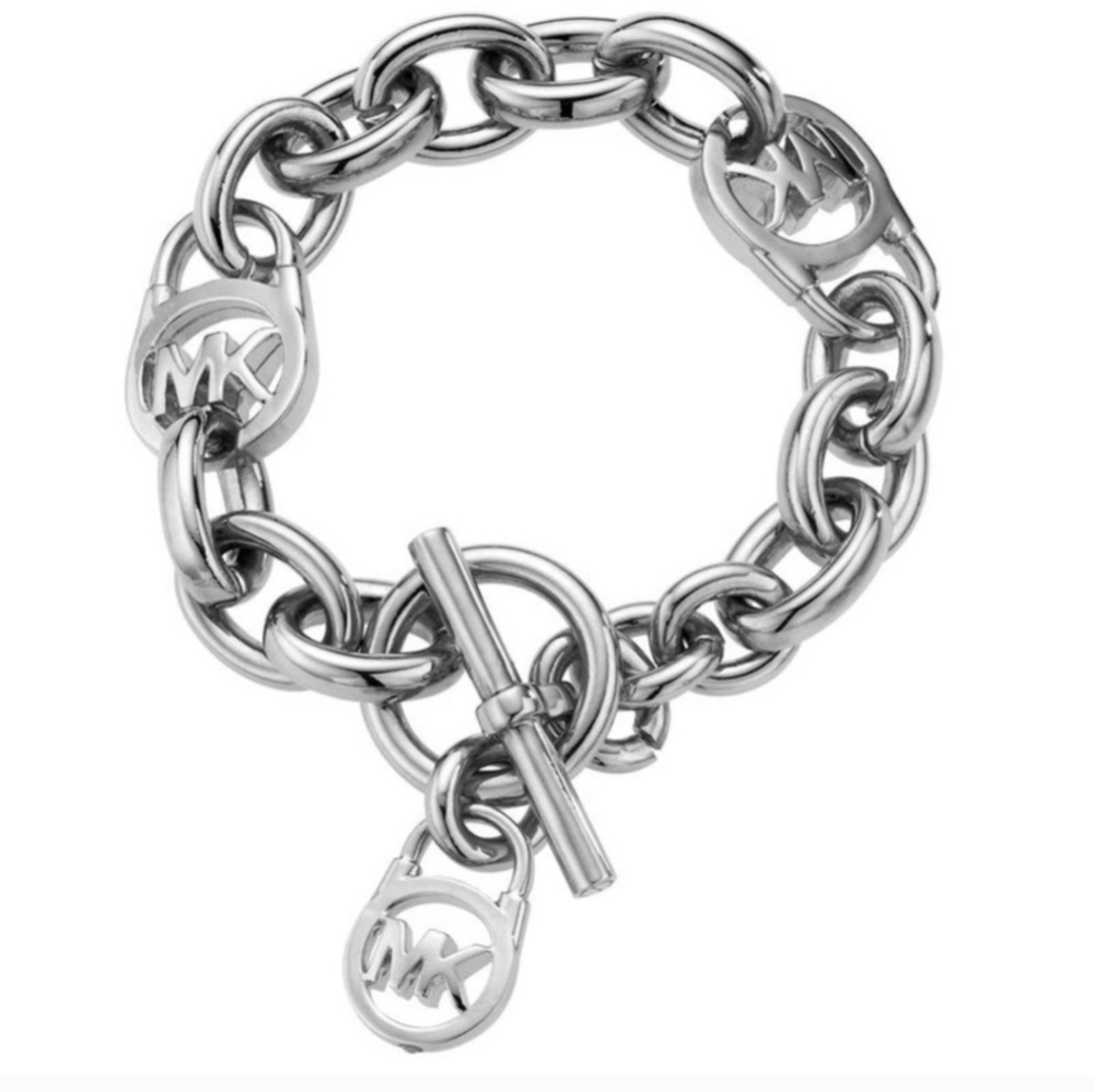 Michael Kors Silver-Tone Toggle Bracelet